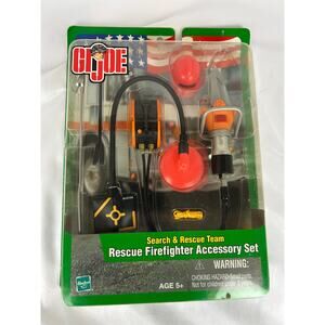 GI Joe Search and Rescue Team Rescue Firefighter Accessory Set 2002 Sealed